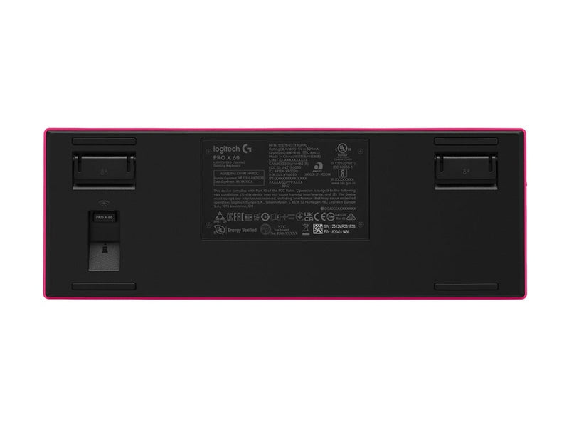 Logitech G PRO X 60 LIGHTSPEED Wireless Gaming Keyboard - Magenta