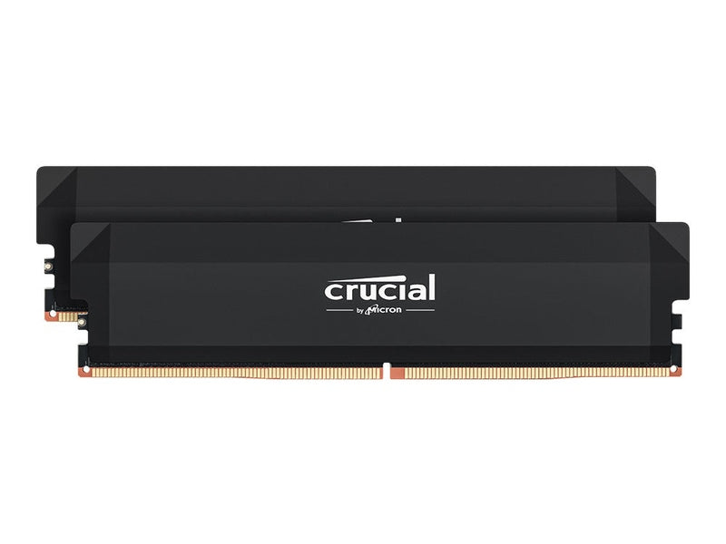 Crucial Pro Overclocking 32GB Kit 2 x 16GB DDR5 6400MHz CL38 UDIMM RAM - Black