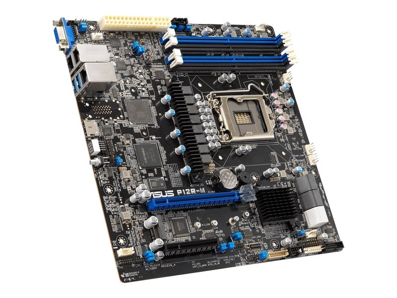 ASUS P12R-M Server Motherboard, Intel® Xeon® E-2300 LGA 1200 Micro-ATX 3YR WTY