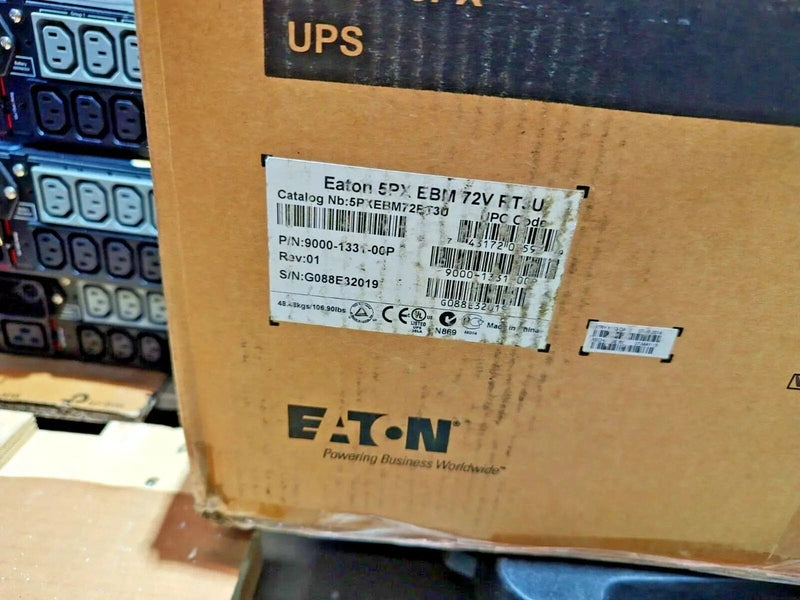 Eaton 5PXEBM72RT3U 5PX UPS Extended Battery Module opened box