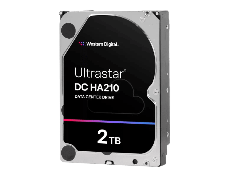 WD Ultrastar DC HA210 2TB 3.5" SATA 512n 7200RPM Enterprise Hard Drive