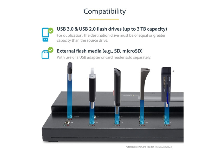 StarTech Standalone 1 to 15 USB Thumb Drive Duplicator/Eraser