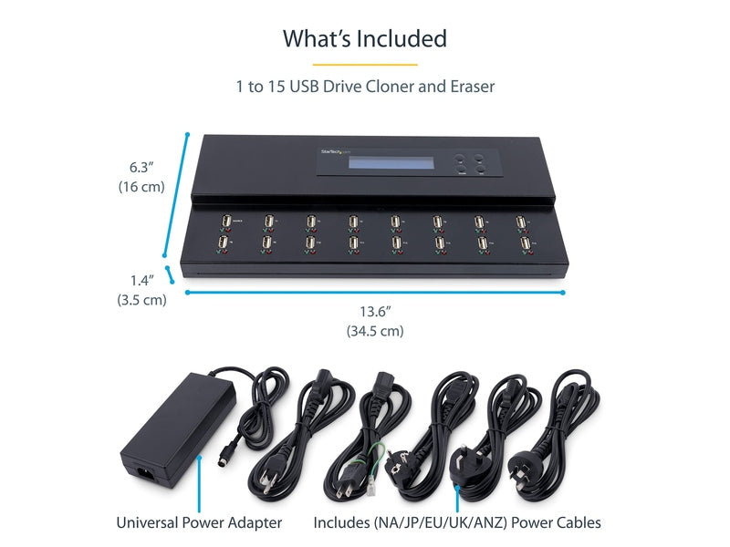 StarTech Standalone 1 to 15 USB Thumb Drive Duplicator/Eraser