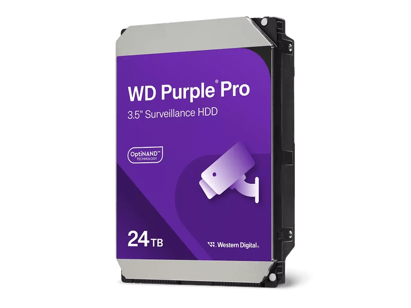 WD Purple Pro 24TB 7200 RPM 3.5" SATA Surveillance Hard Drive