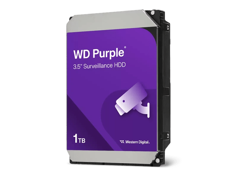 WD 1TB Purple 3.5" SATA Surveillance Hard Drive WD11PURZ