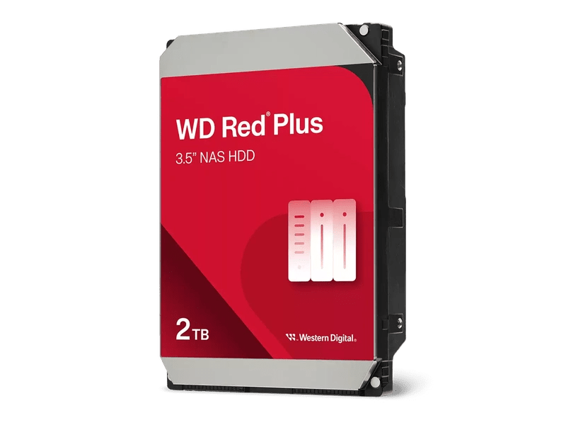 WD Red Plus 2TB 3.5" 5400RPM NAS Hard Drive