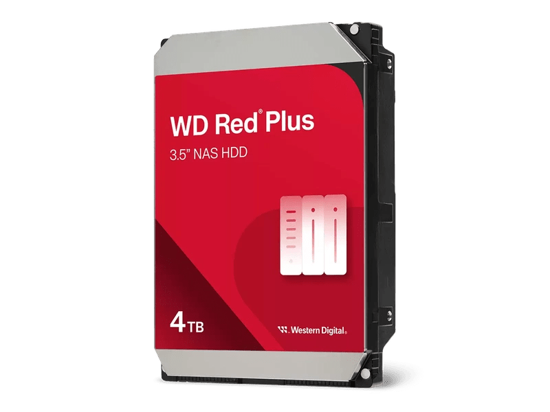 WD Red Plus 4TB 3.5" 5400RPM SATA NAS Hard Drive