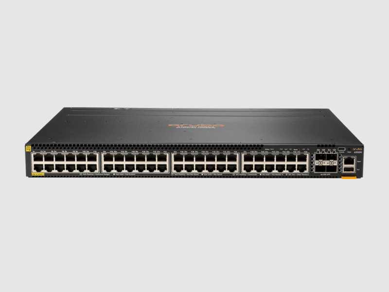 HPE Aruba 6300M 48-port 1GbE Class 4 PoE and 4-port SFP56 Switch