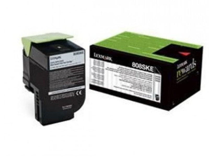 Lexmark 808SKE BLACK STANADRD YIELD TONER CARTRIDGE CORPORATE TONE CARTRIDGE 2.5K CX310/410/510