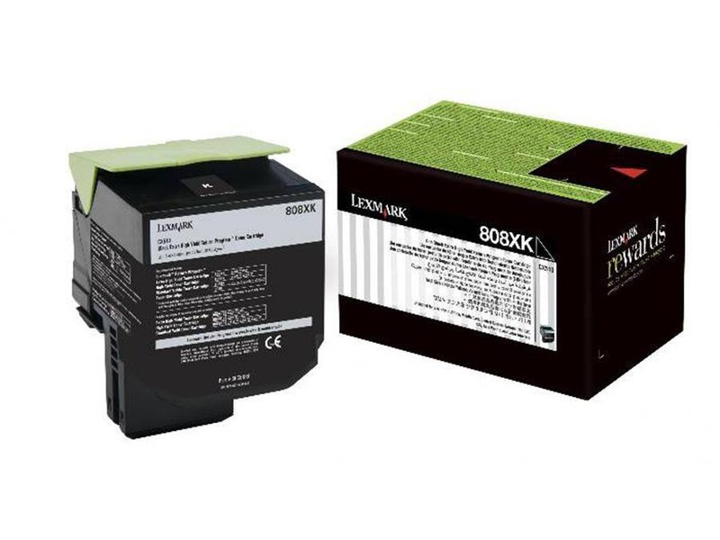 Lexmark 808XKE BLACK EXTRA HIGH YIELD CORPORATE TONER CARTRIDGE 8K CX510