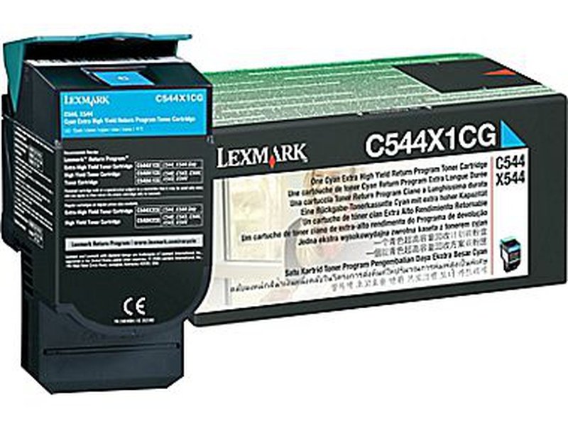 Lexmark CYAN TONER YIELD 4000 PAGES FOR C544 X544