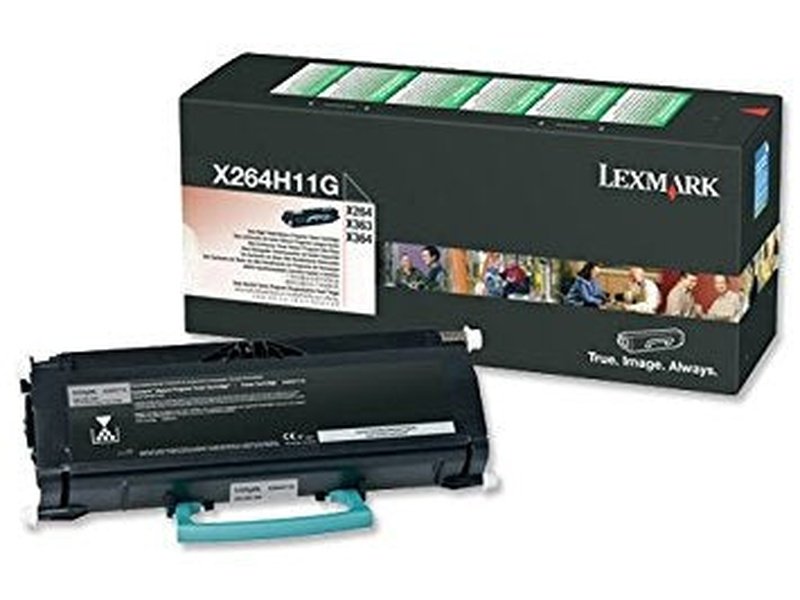 Lexmark X264H11G BLACK PREBATE TONER YIELD 9000 PAGES FOR X264 X363 X364