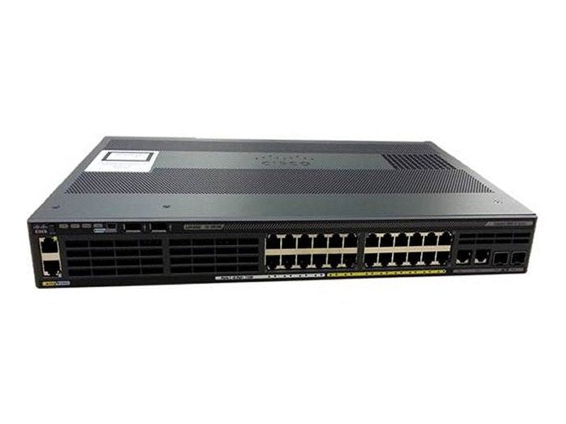 Cisco Catalyst 2960-X 24 Ports Manageable Ethernet Switch PoE, 2x10G SFP, Lan Base